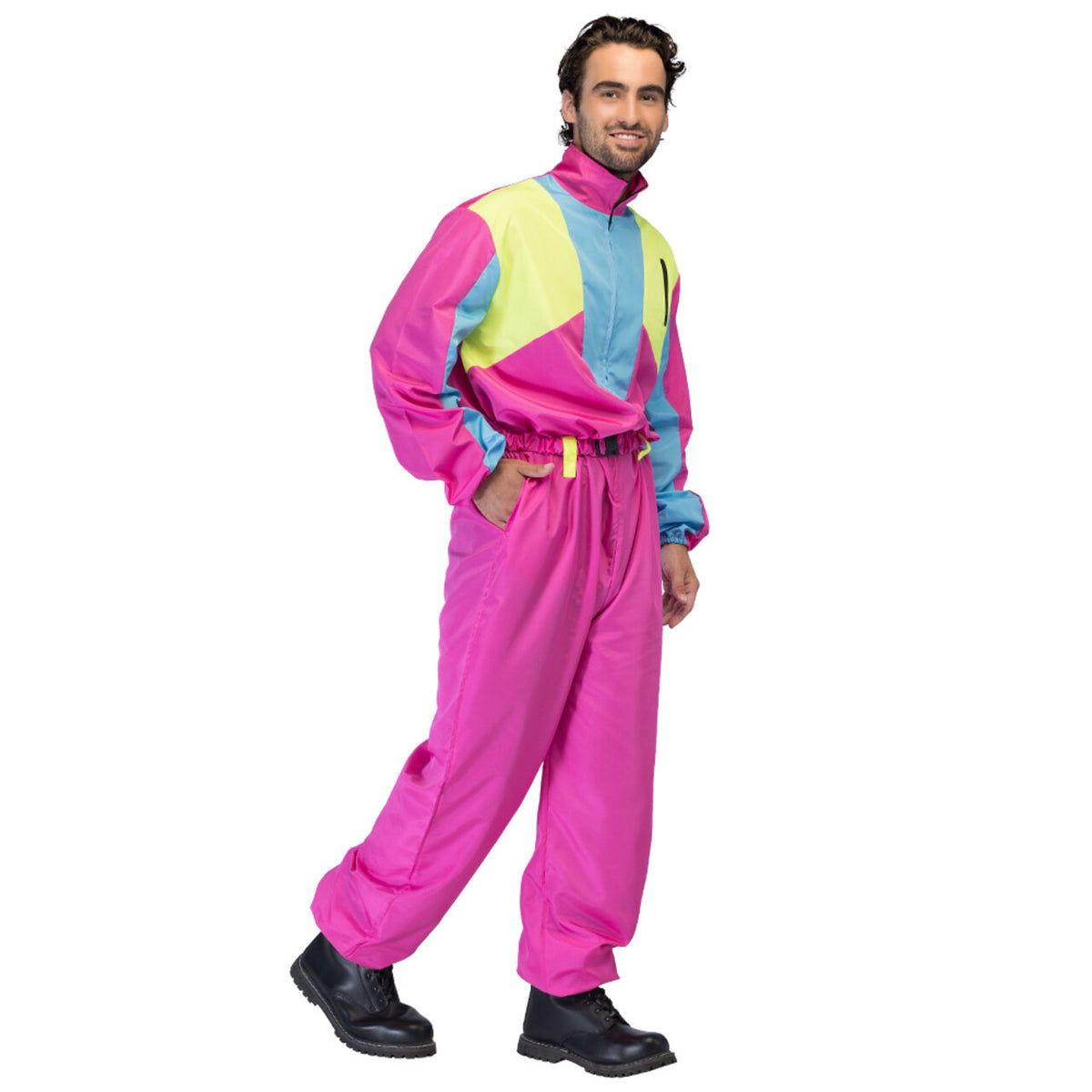 Op deze afbeelding zie je een Kostuums, van het merk Boland. Skipak Snow Glow Dude (S) Man Kostuum