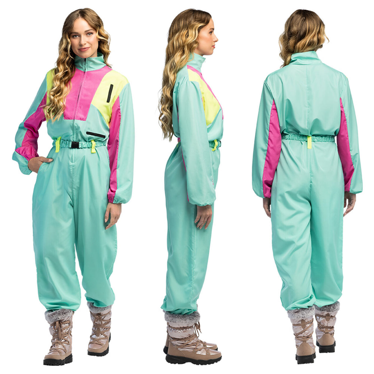 Op deze afbeelding zie je een Kostuums, van het merk Boland. Skipak Snow Blizzard Babe (S) Vrouw Kostuum