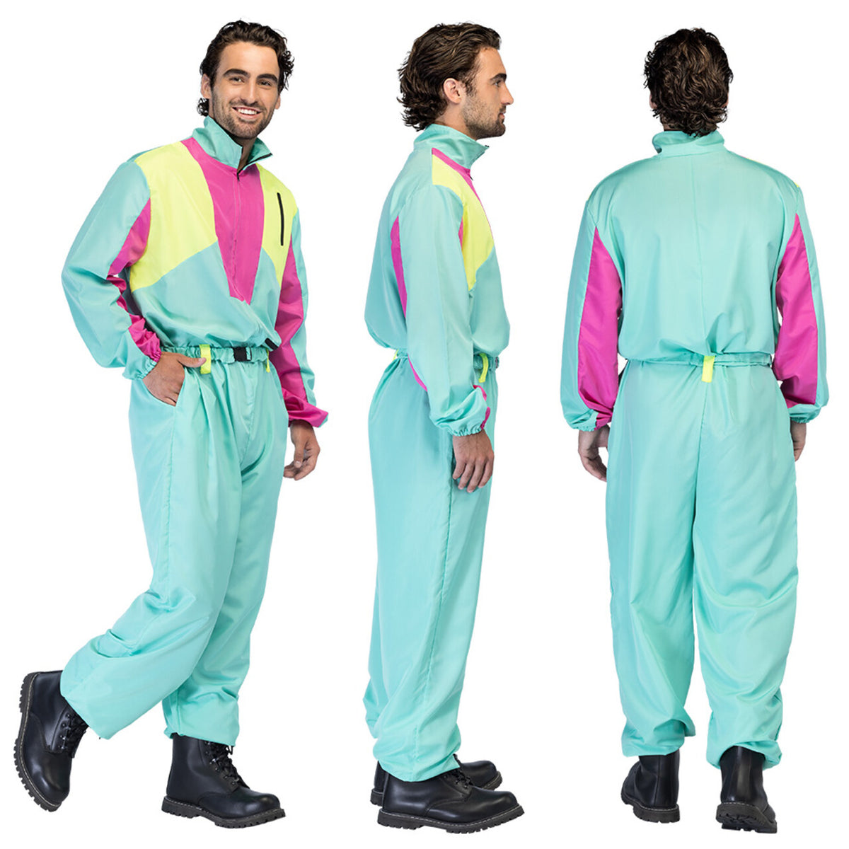 Op deze afbeelding zie je een Kostuums, van het merk Boland. Skipak Snow Blizzard Dude (S) Man Kostuum
