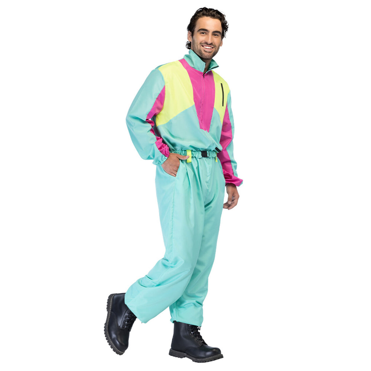 Op deze afbeelding zie je een Kostuums, van het merk Boland. Skipak Snow Blizzard Dude (S) Man Kostuum