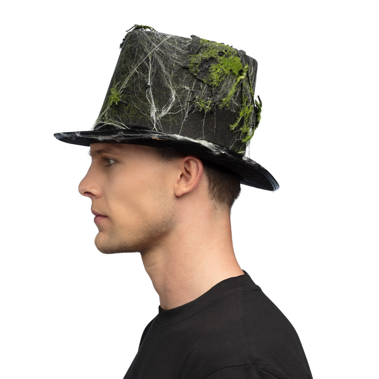 Op deze afbeelding zie je een Accessoires, van het merk Boland. Donker Moeras Hoed Met Spinrag