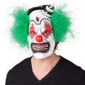 Masque En Latex Clown Horrifique Avec Cheveux Verts