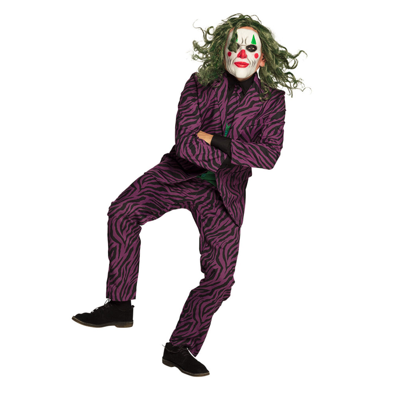 Op deze afbeelding zie je een Accessoires, van het merk Boland. Masker Met Haar De Grappige Clown Schurk