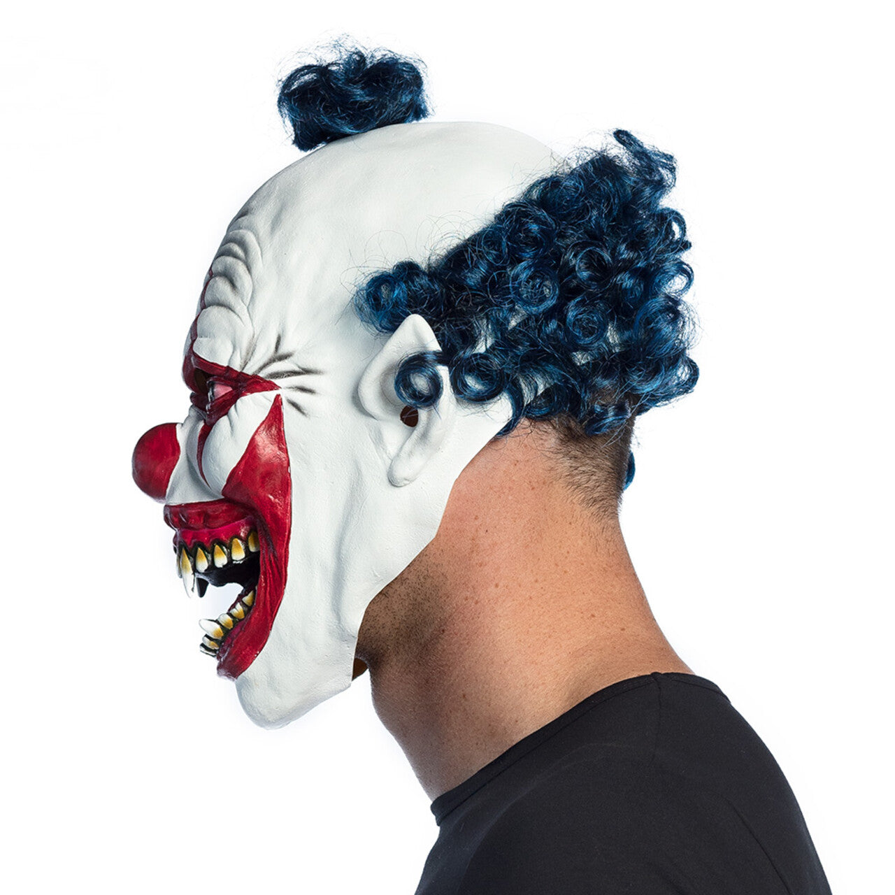 Op deze afbeelding zie je een Accessoires, van het merk Boland. Masker Met Haar Vampire Clown