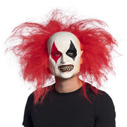 Op deze afbeelding zie je een Accessoires, van het merk Boland. Latex Hoofdmasker Enge Clown Met Haar