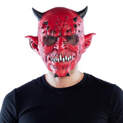 Op deze afbeelding zie je een Accessoires, van het merk Boland. Red Creepy Devil Masker