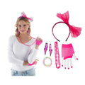 Neon Roze Jaren 80 Popstar Set