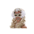 Maske Bahia Karneval Weiß Mit Blumen
