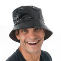 Vinyl Anglerhut Schwarz