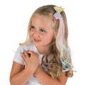 Haarclip Met Strik Blauw En Roze Haar