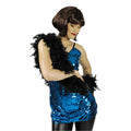 Pailetten Top Blauw Vrouw
