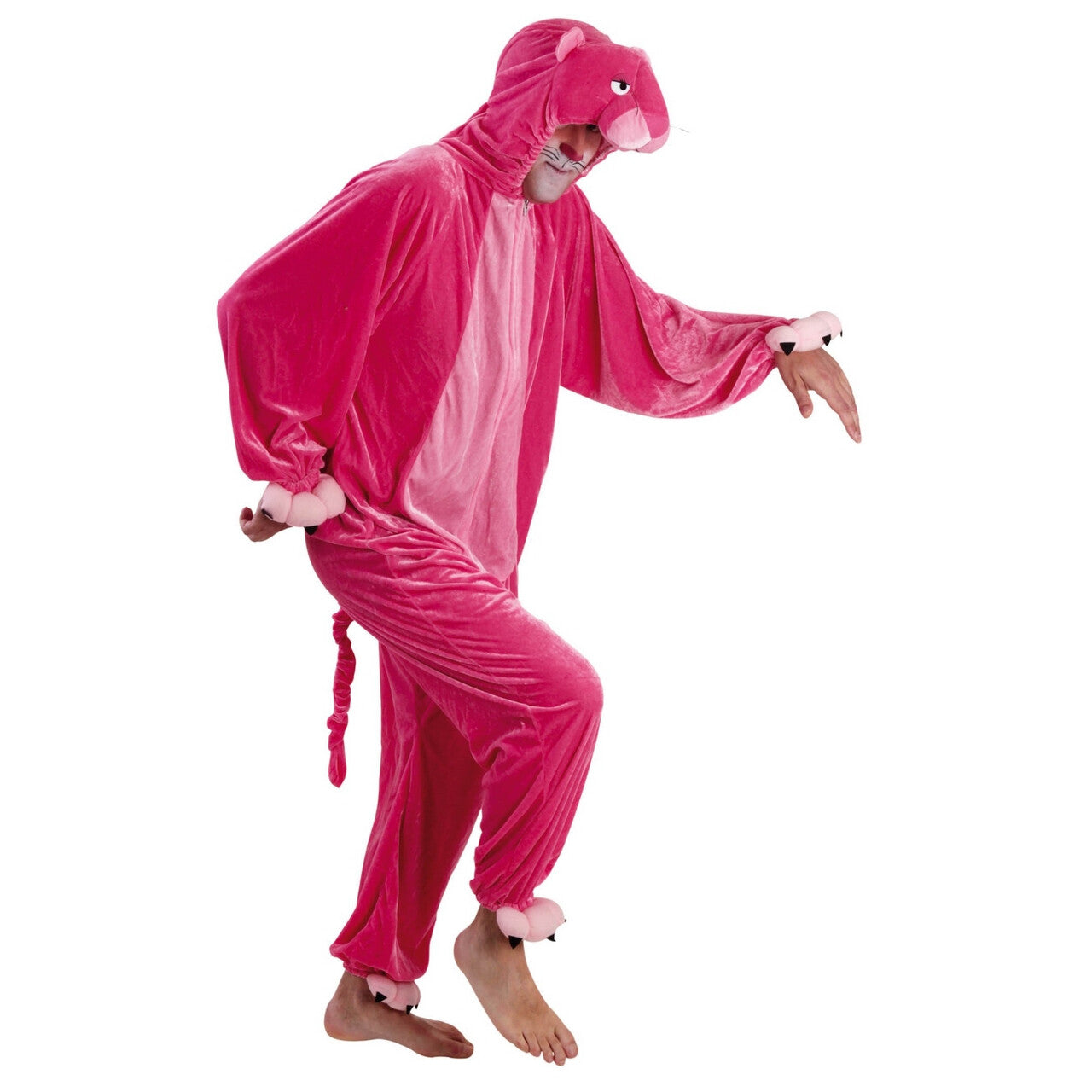 Op deze afbeelding zie je een Kostuums, van het merk Chaks. Rondsluipende Pink Panther Kostuum