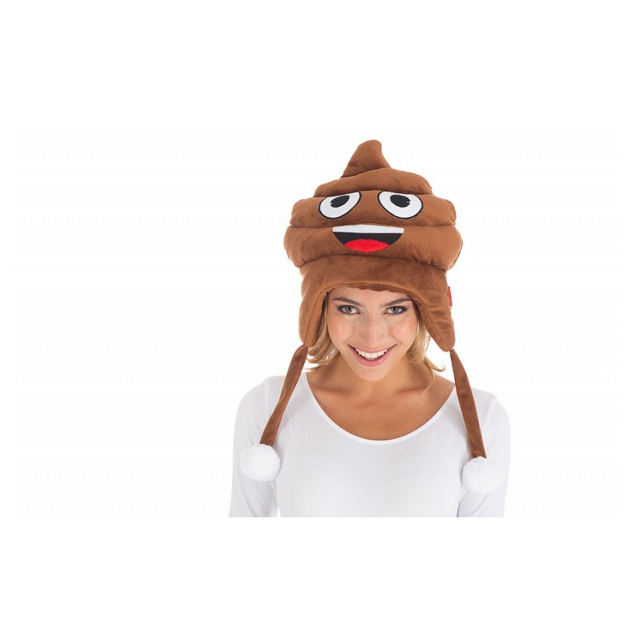 Op deze afbeelding zie je een Accessoires, van het merk Chaks. Poep Emoji Muts