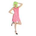Neon Pailletten Jurk Pink Summer Shimmer Vrouw
