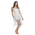 Sommerlicher Weißer Mesh-Rock Damen