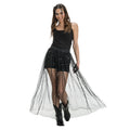 Zwarte Maxi Rok Summer Festival Vrouw