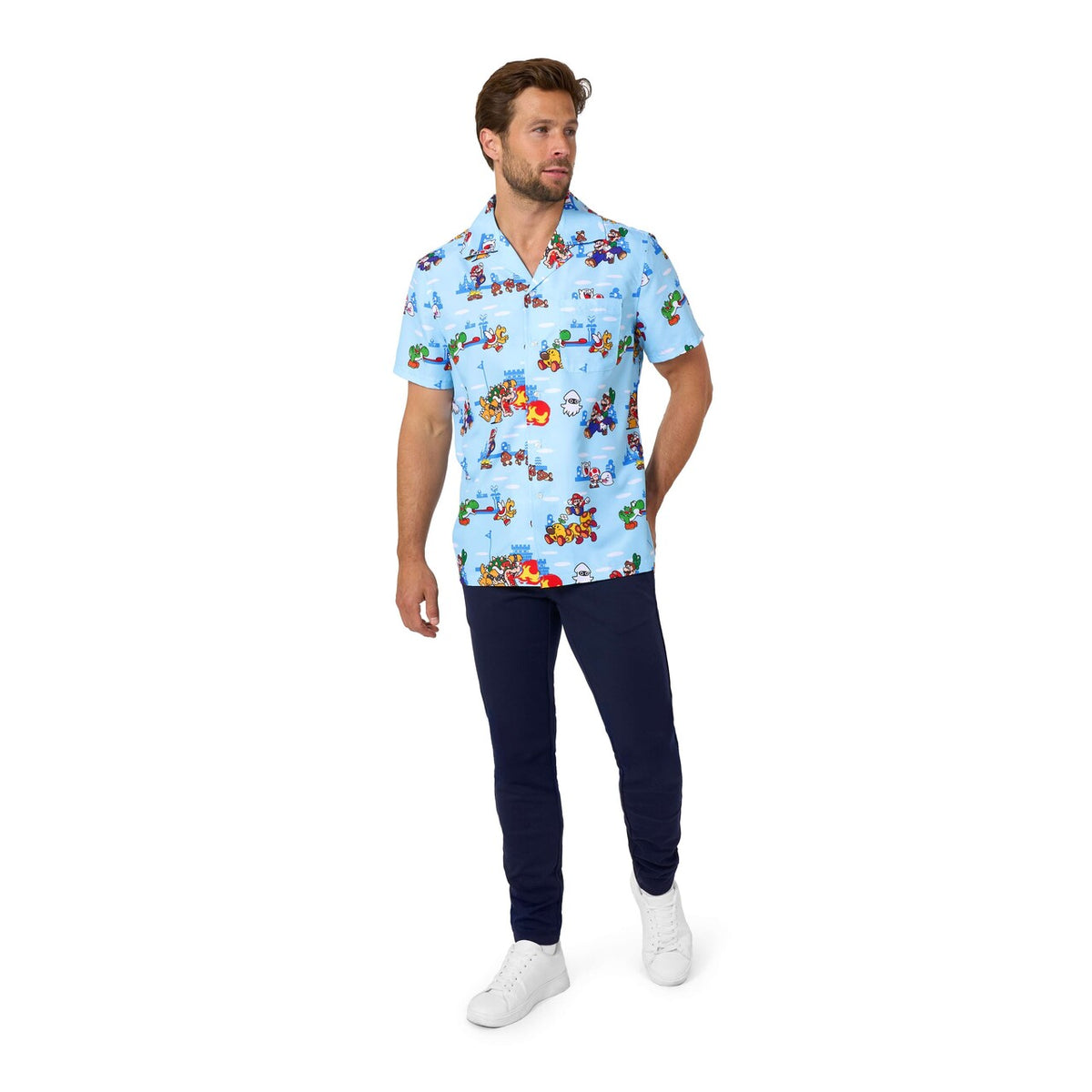 Op deze afbeelding zie je een Kostuums, van het merk Opposuits. Super Mario™ Adventures Man Kostuum
