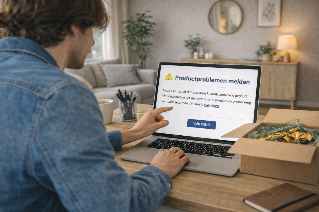 Product(en) defect, incompleet of verkeerd geleverd?