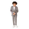 Daily Checked Tan Jongen Kostuum
