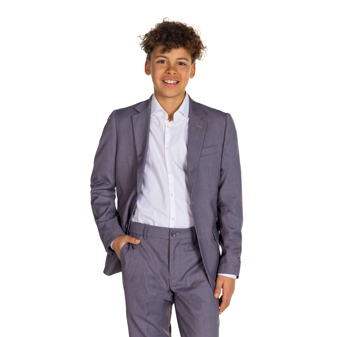Op deze afbeelding zie je een Kostuums, van het merk Opposuits. Teen Boys Daily Dark Grey Jongen Kostuum