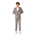 Daily Checked Tan Tiener Jongen Kostuum