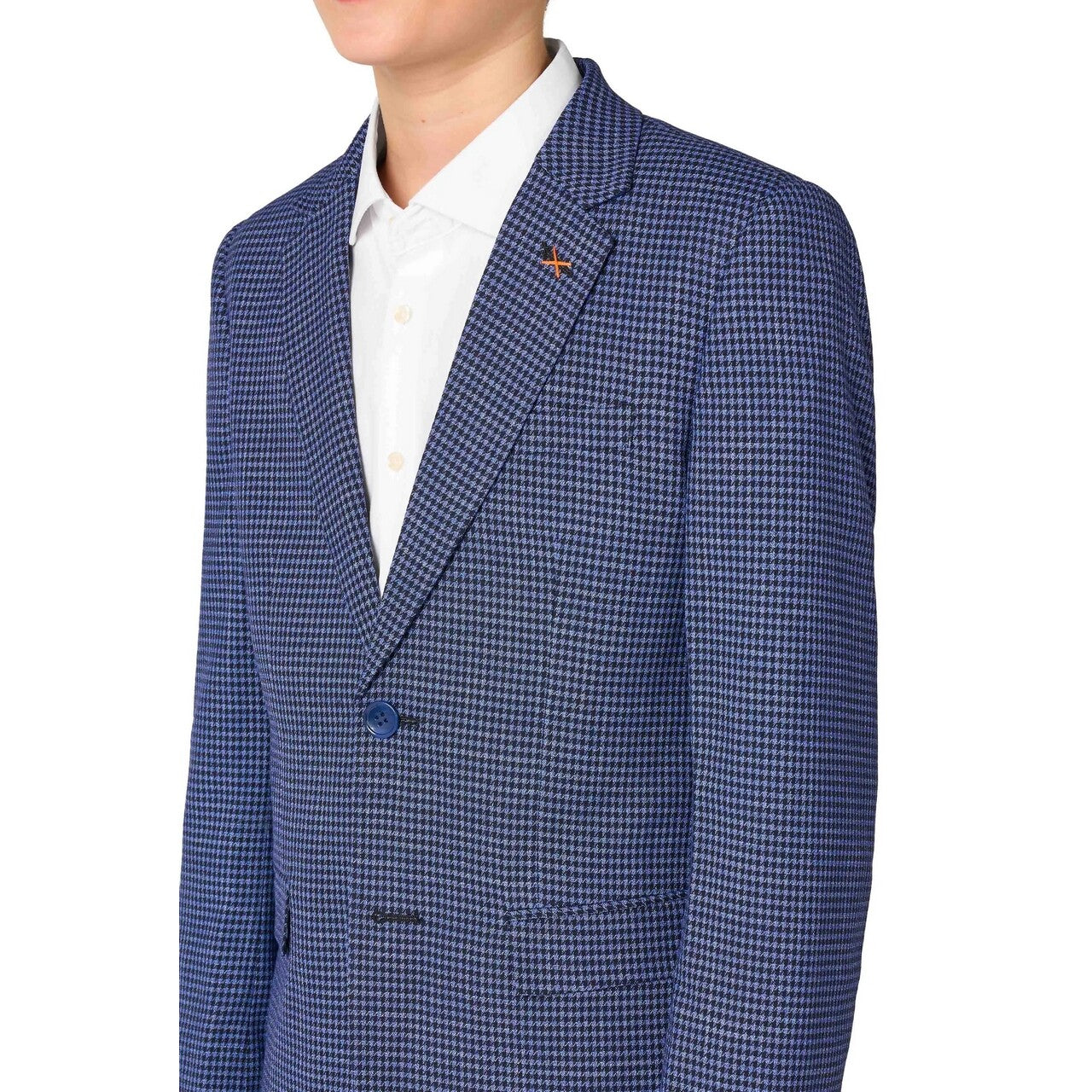 Op deze afbeelding zie je een Kostuums, van het merk Opposuits. Daily Checked Navy Jongen Kostuum