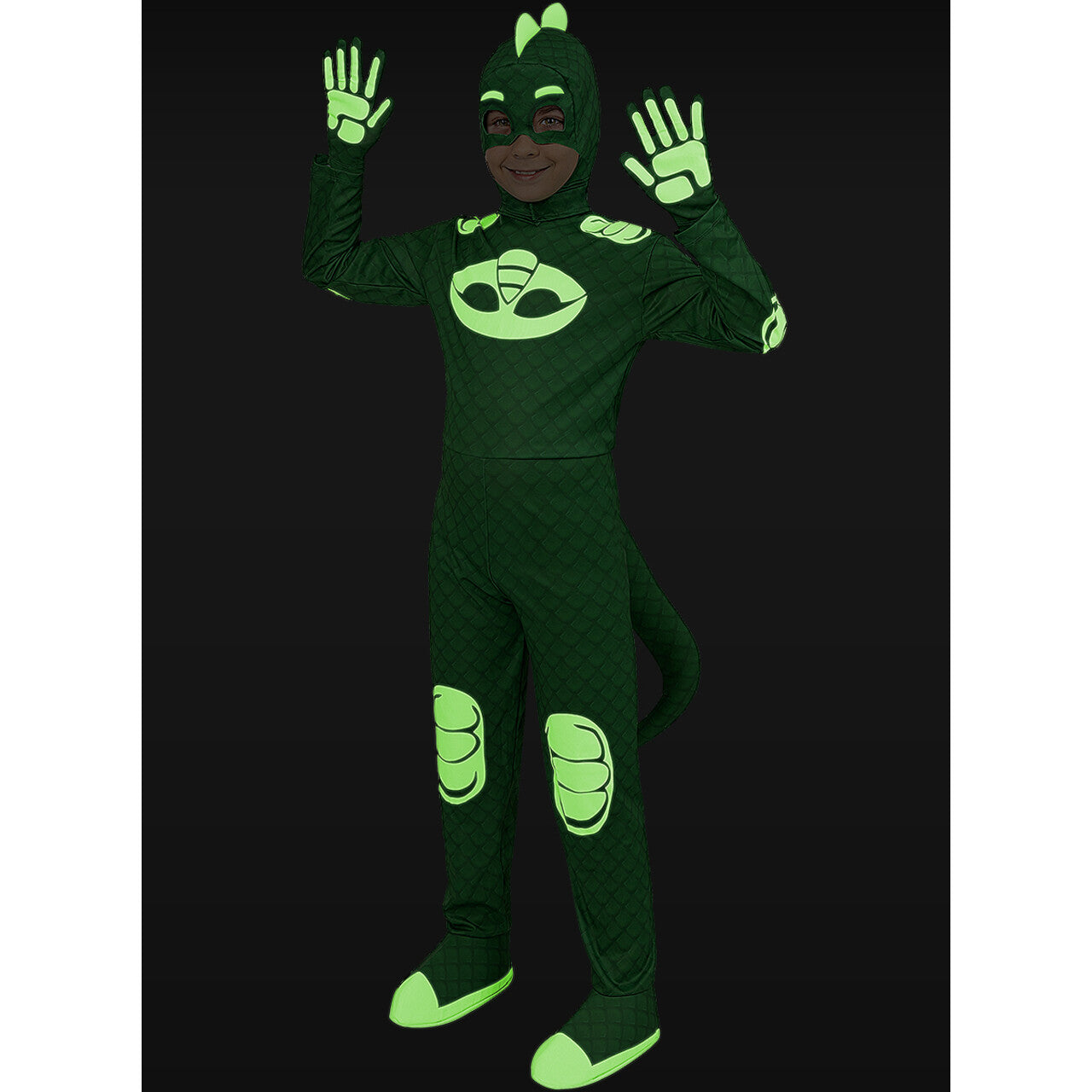 Op deze afbeelding zie je een Accessoires, van het merk Funidelia. Gekko Pj Masks Kap Groen
