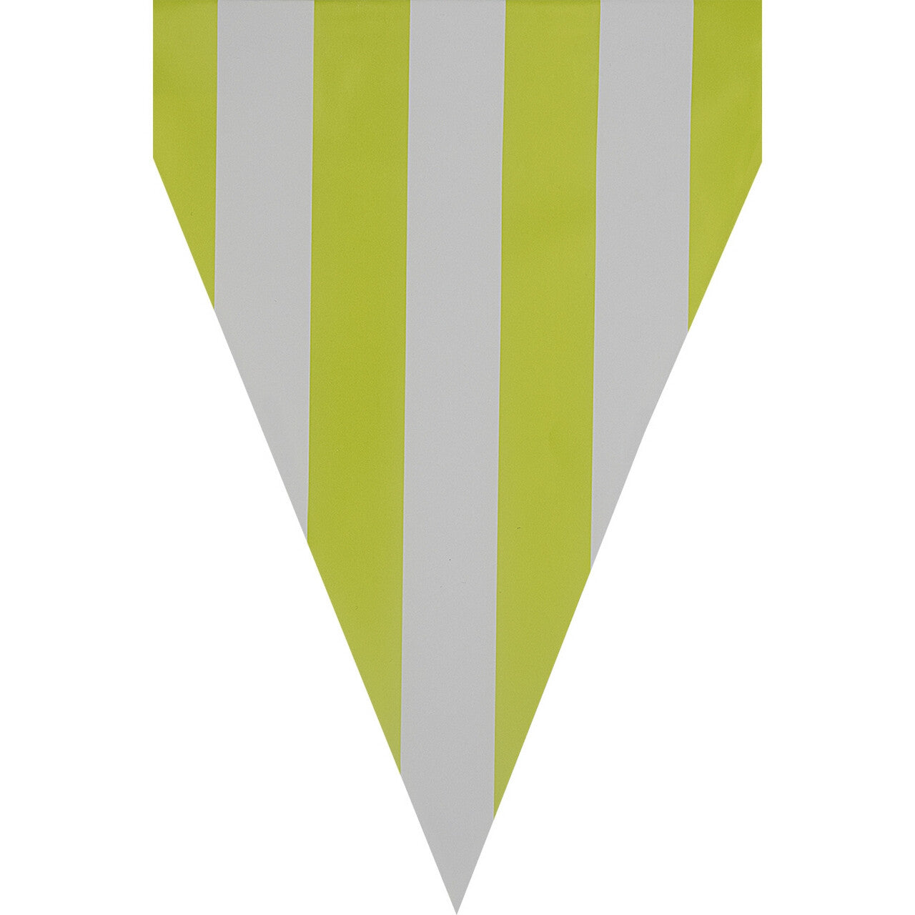 Op deze afbeelding zie je een Decoratie, van het merk Funidelia. Lime Groene Vlaggenlijn 9 Wimpels 3 Meter