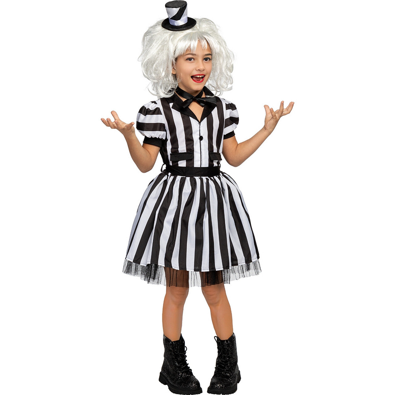 Op deze afbeelding zie je een Kostuums, van het merk Funidelia. Beetlejuice Playfair Referee Meisje Kostuum