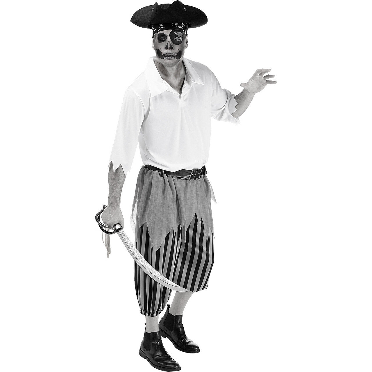 Op deze afbeelding zie je een Kostuums, van het merk Funidelia. Eeuwig Varend Over De Grote Zee Piraat Man Kostuum