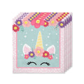 16 Schattige Eenhoorn Servetten 33x33cm