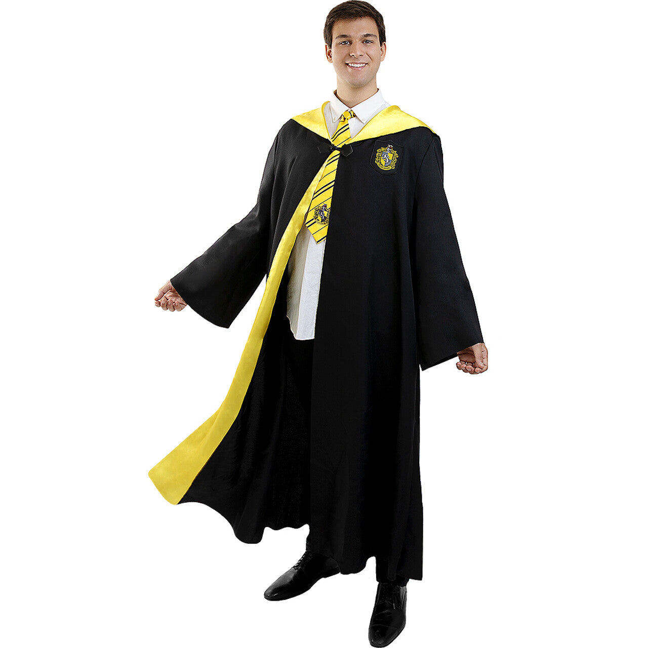 Op deze afbeelding zie je een Accessoires, van het merk Funidelia. Hufflepuff Stropdas Harry Potter Geel