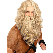Op deze afbeelding zie je een Accessoires, van het merk Funidelia. Zee Barbaar Viking Pruik Met Baard Blond