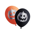 8 Halloween Kürbis Luftballons - Happy Halloween