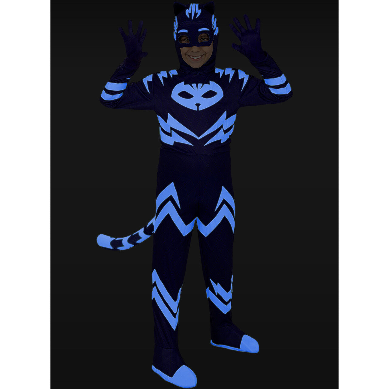Op deze afbeelding zie je een Accessoires, van het merk Funidelia. Catboy Pj Masks Kap Blauw
