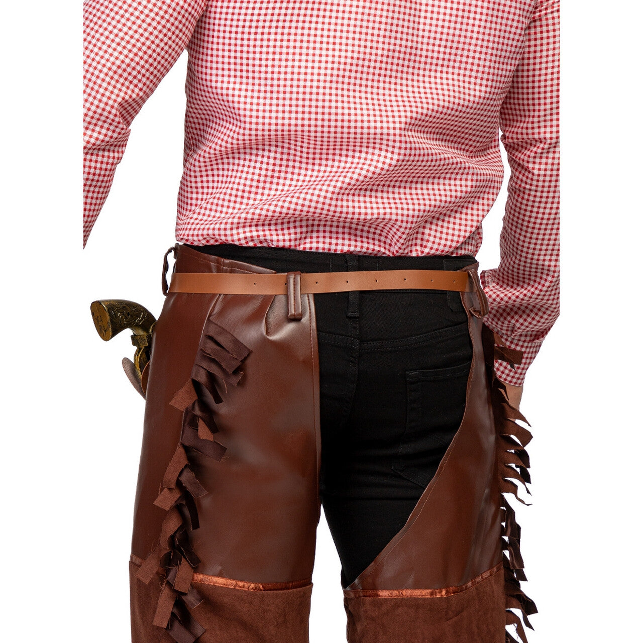 Op deze afbeelding zie je een Accessoires, van het merk Funidelia. Lederlook Holster Met Pistool Voor Sheriff Of Cowboy