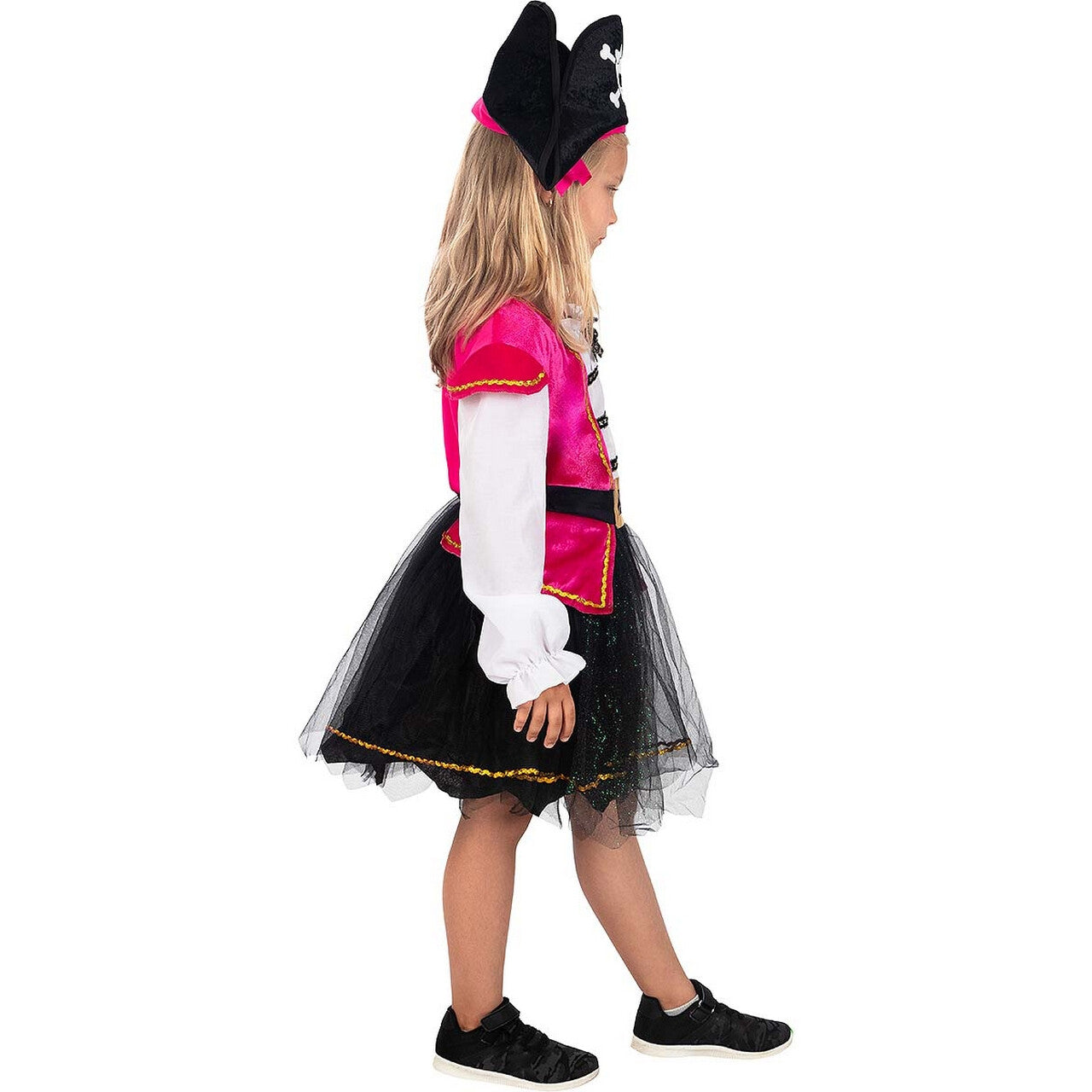 Op deze afbeelding zie je een Kostuums, van het merk Funidelia. Op Zoek Naar Diamanten Piraat Pink Meisje Kostuum