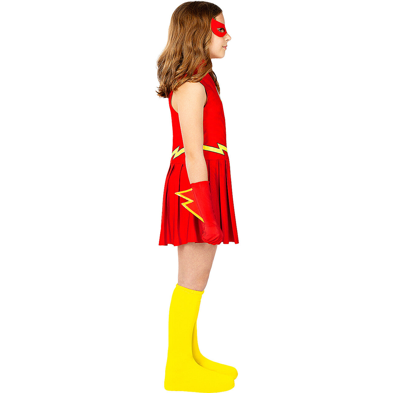 Op deze afbeelding zie je een Kostuums, van het merk Funidelia. Flash Costume For Girls Meisje Kostuum