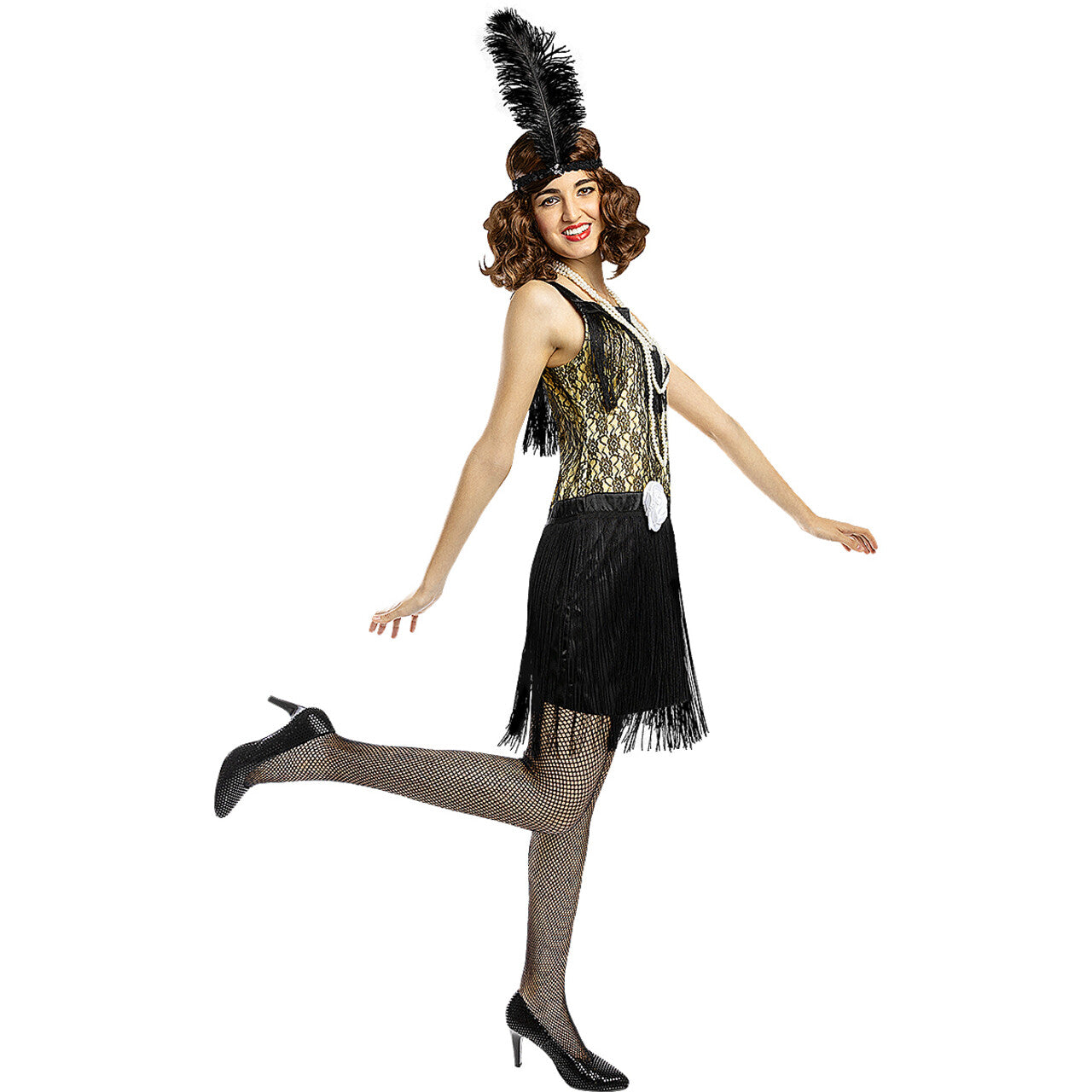 Op deze afbeelding zie je een Kostuums, van het merk Funidelia. Sapper De Flapper Jurk Vrouw