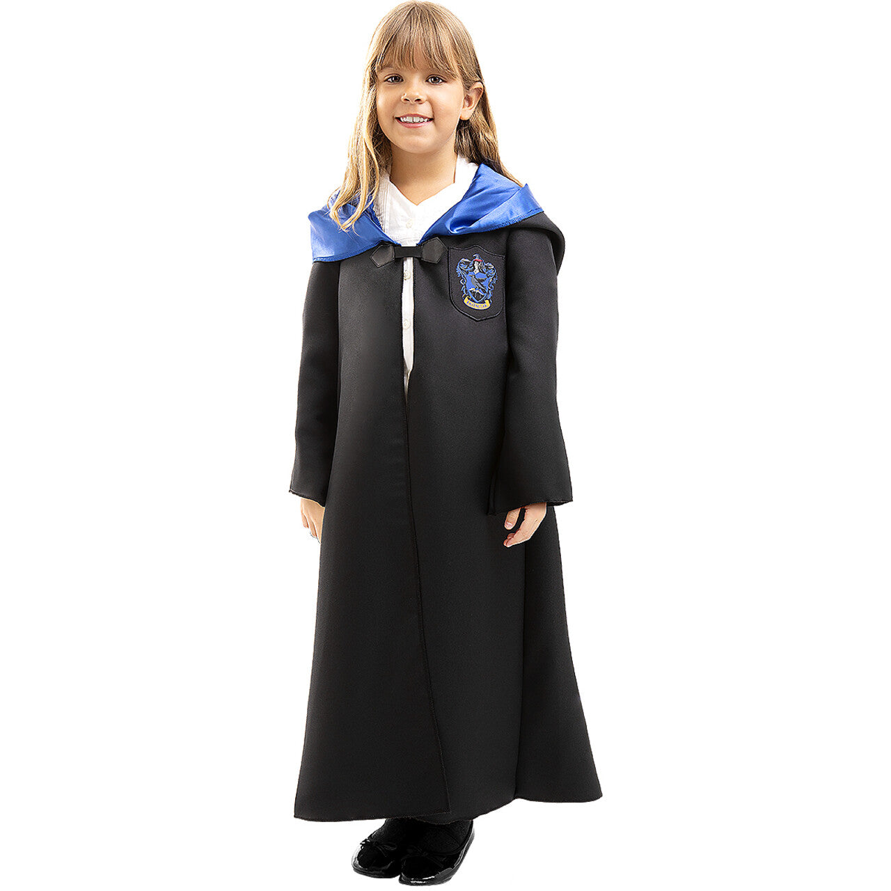 Op deze afbeelding zie je een Kostuums, van het merk Funidelia. Harry Potter™ Ravenclaw School Cape Kind Kind Kostuum