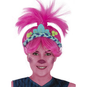 Op deze afbeelding zie je een Accessoires, van het merk Funidelia. Princess Poppy Pruik Trolls 3