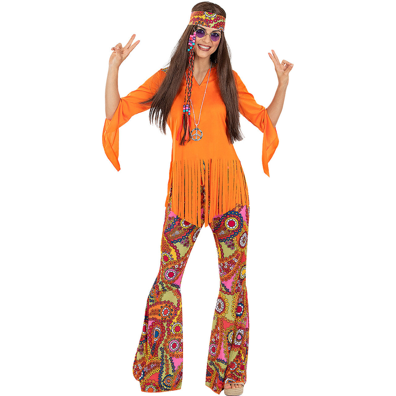 Op deze afbeelding zie je een Accessoires, van het merk Funidelia. Wereldvrede Hippie Peace Ketting Zilver