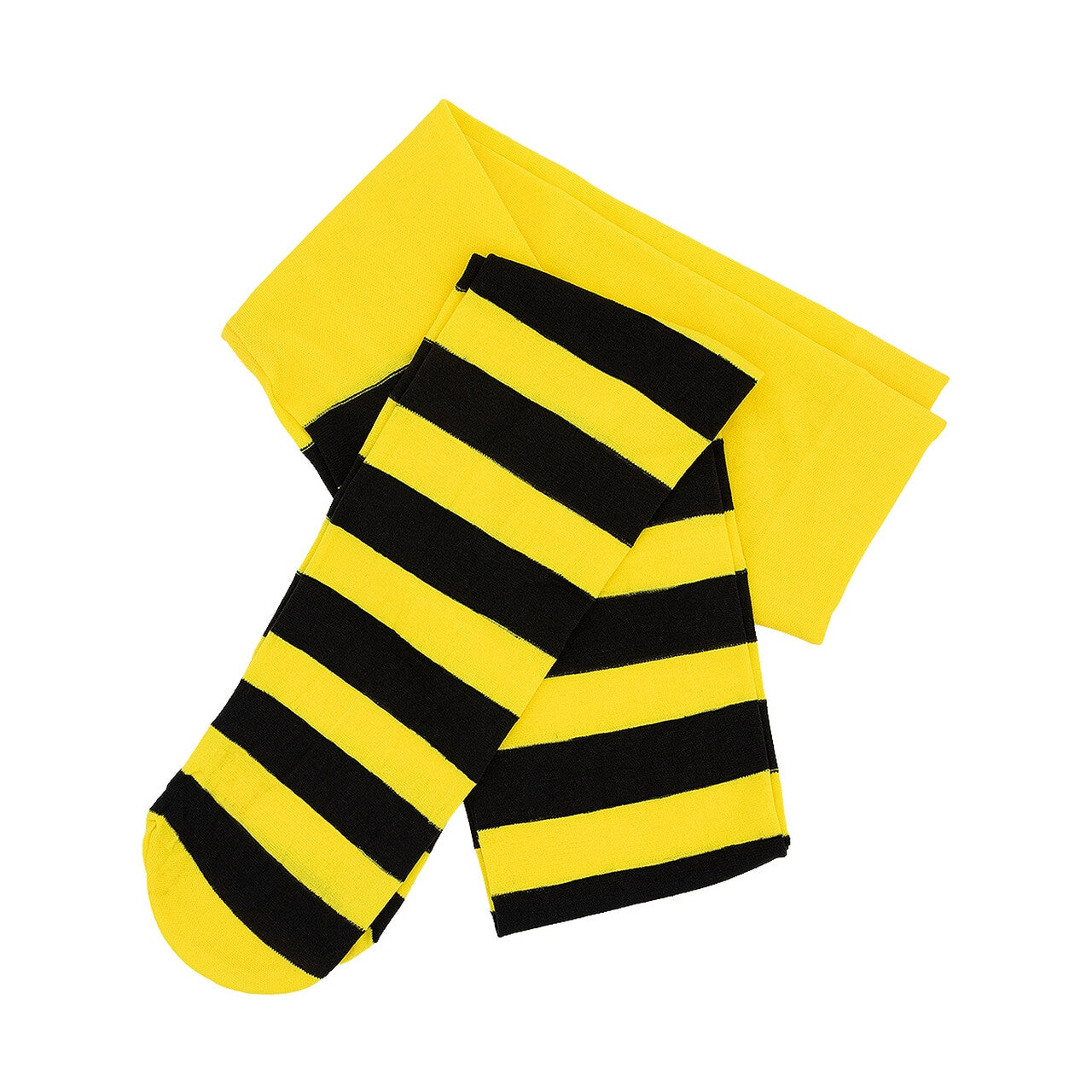 Op deze afbeelding zie je een Accessoires, van het merk Funidelia. Bijzonder Blije Bij Panty Zwart En Geel Gestreept