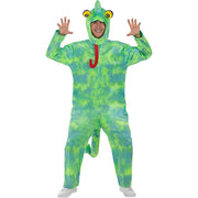 Op deze afbeelding zie je een Kostuums, van het merk Funidelia. Keurige Kleurrijke Kameleon Volwassene Kostuum