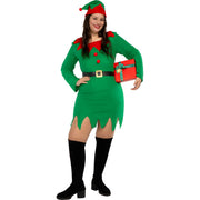Op deze afbeelding zie je een Kostuums, van het merk Funidelia. Vrolijke Kerstelf Evi Vrouw Kostuum