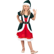 Op deze afbeelding zie je een Kostuums, van het merk Funidelia. Deluxe Kerst Elf Santa Helper Meisje Kostuum