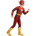 Flitsend Gespierde Flash Jongen Kostuum