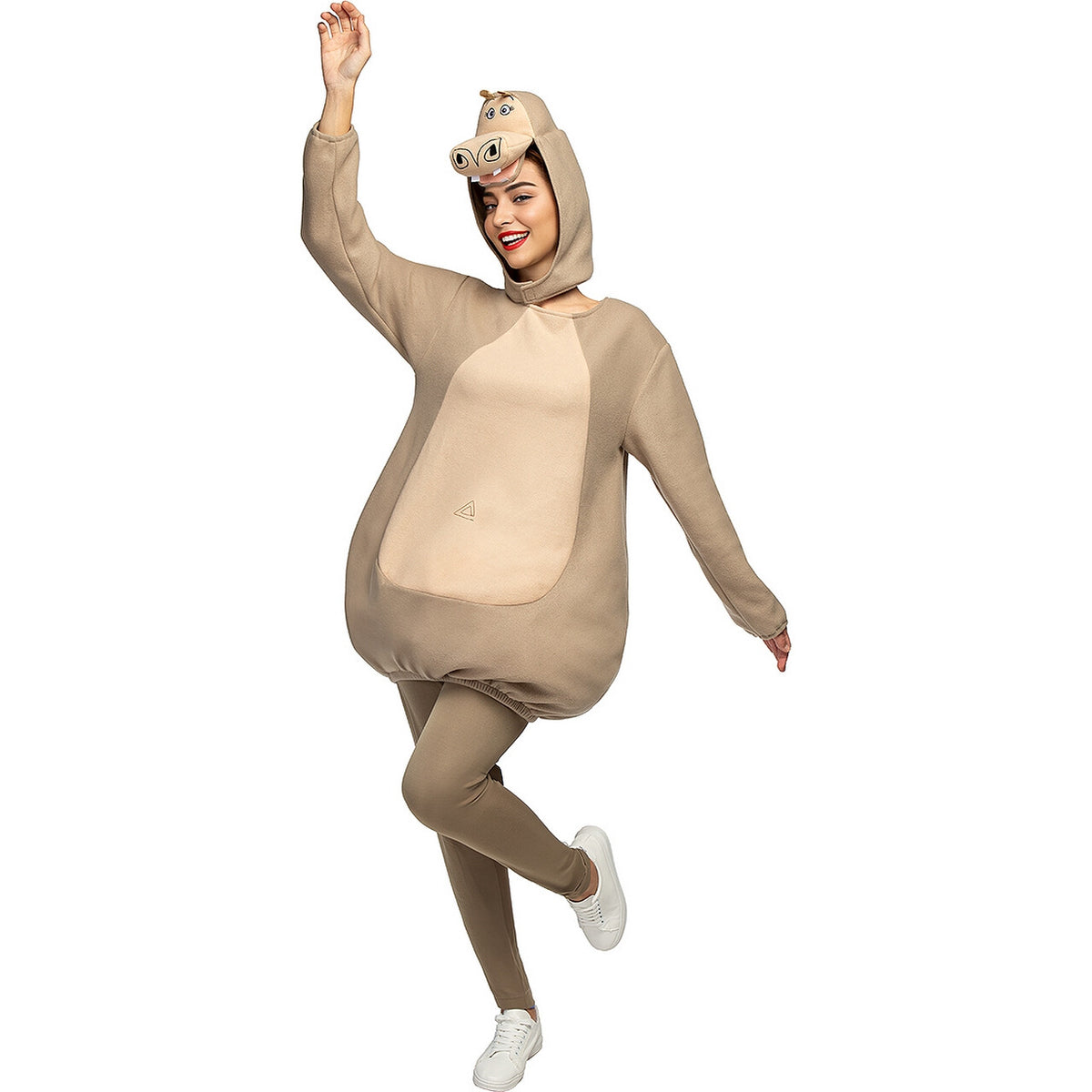 Op deze afbeelding zie je een Kostuums, van het merk Funidelia. Gloria De Happy Hippo Kostuum