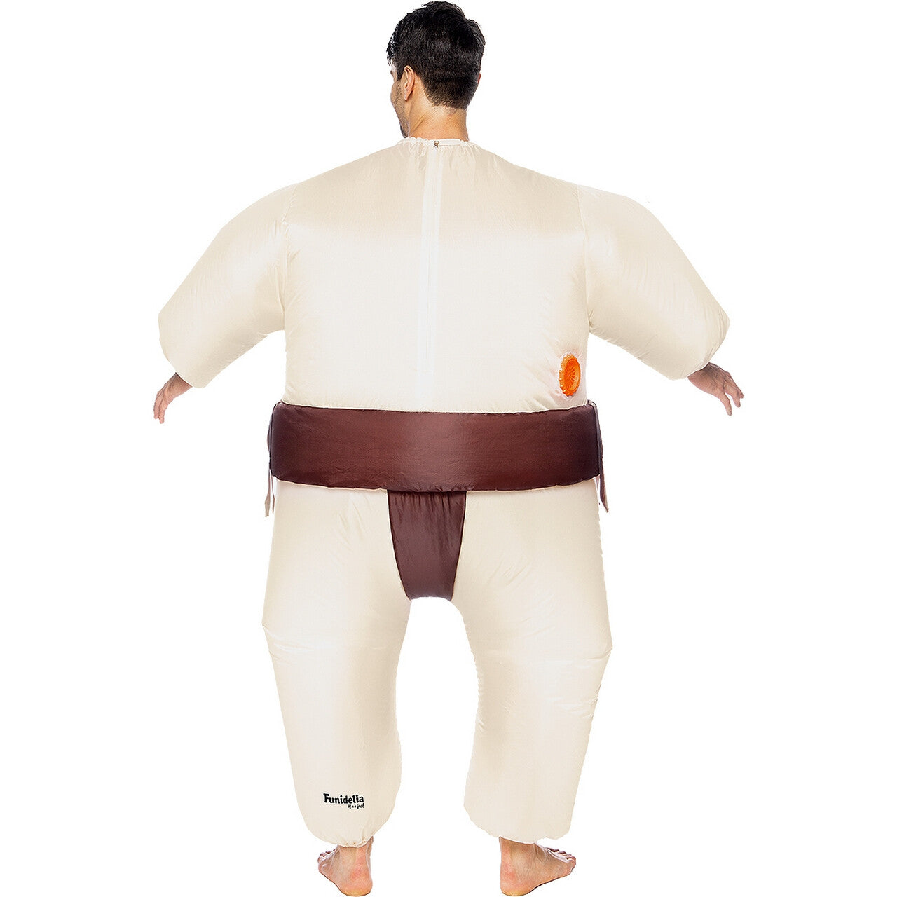 Op deze afbeelding zie je een Kostuums, van het merk Funidelia. Opblaasbare Sumo Worstelaar Rick Ishi Kostuum