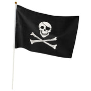 Op deze afbeelding zie je een Decoratie, van het merk Funidelia. Piraten Vlag Zwart